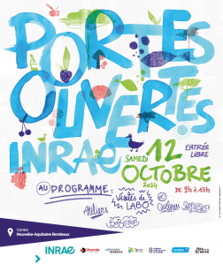 Affiche des Journées Portes Ouvertes INRAE