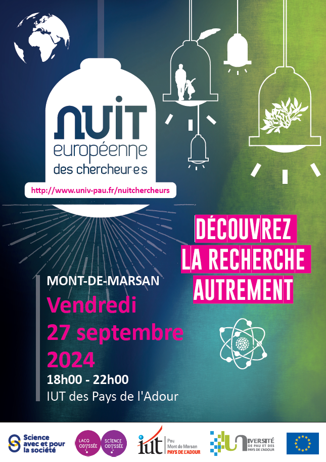 Affiche de la Nuit européenne des Chercheur.e.s 2024