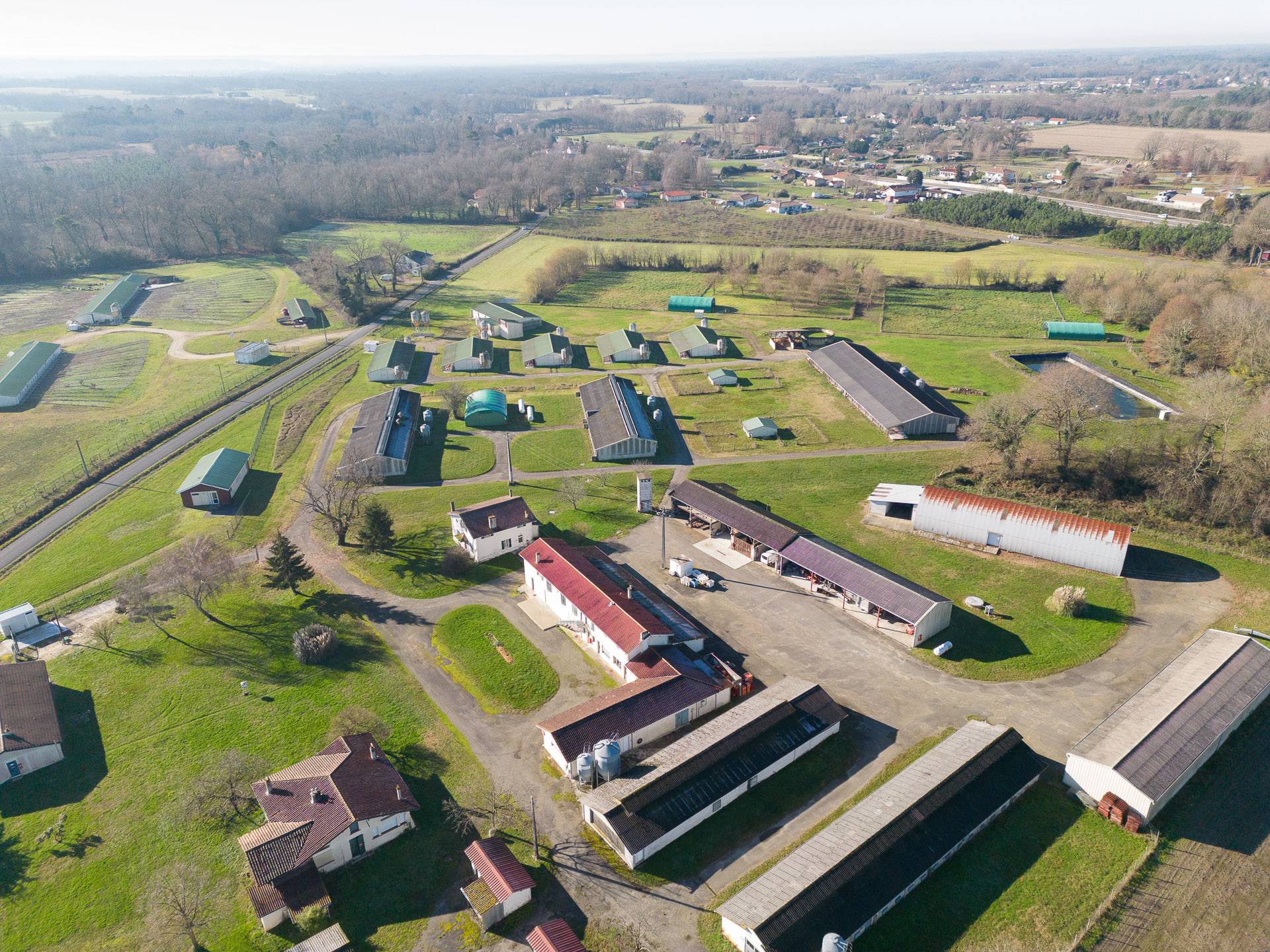 Vue du ciel de l'Avipôle